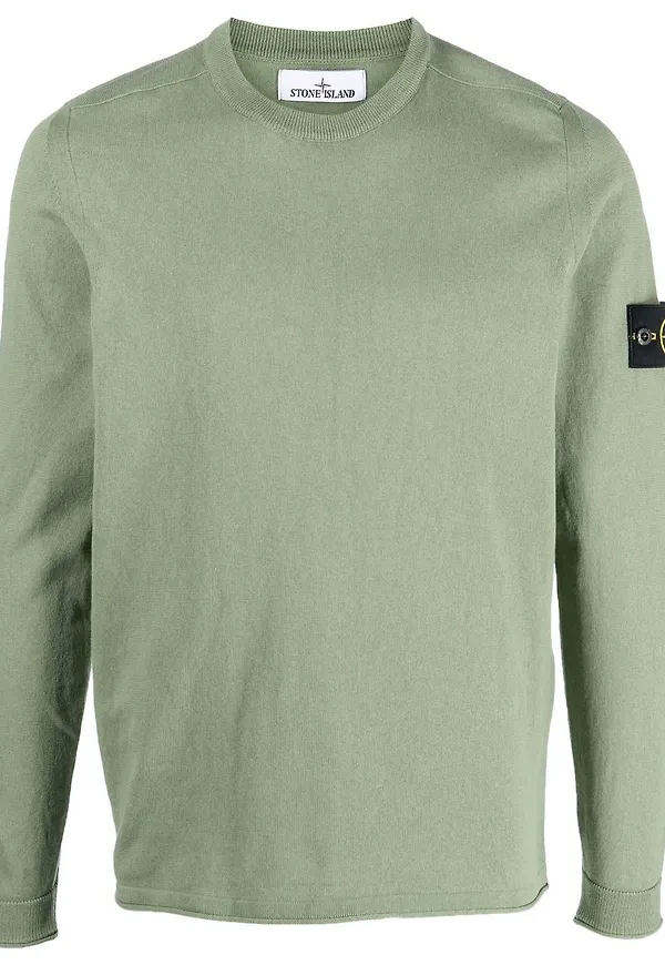 Stone Island tröja med kompassmärke - Grön