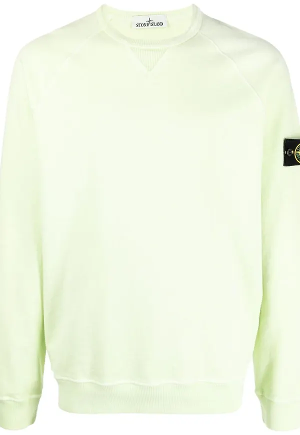 Stone Island tröja med kompassmärke - Grön