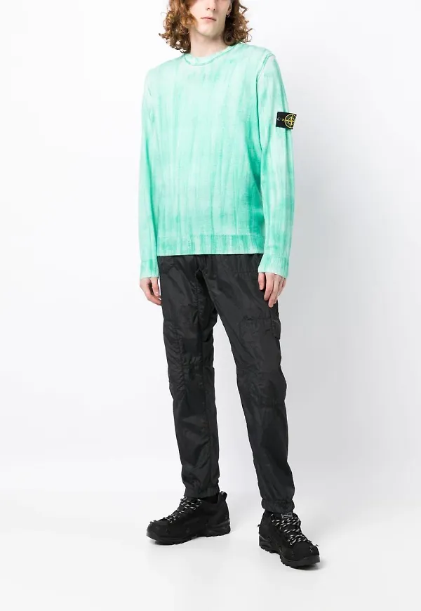 Stone Island tröja med kompassmärke - Grön