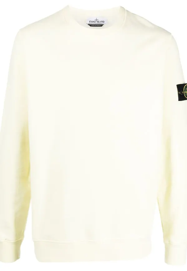 Stone Island tröja med kompassmärke - Gul