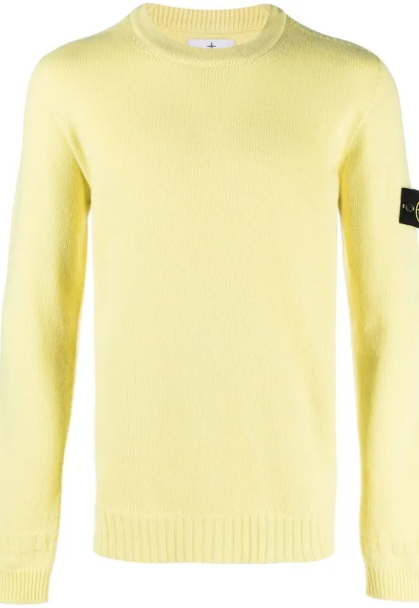 Stone Island tröja med kompassmärke - Gul