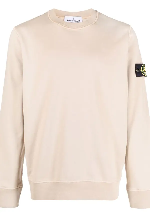 Stone Island tröja med kompassmärke - Neutral