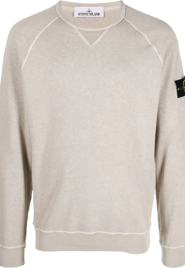 Stone Island tröja med kompassmärke - Neutral