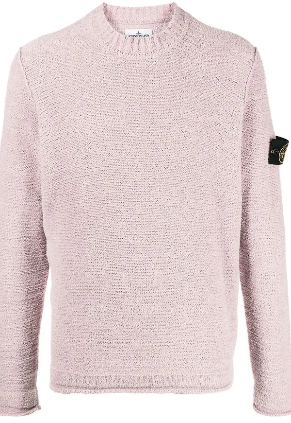 Stone Island tröja med logotypmärke - Rosa