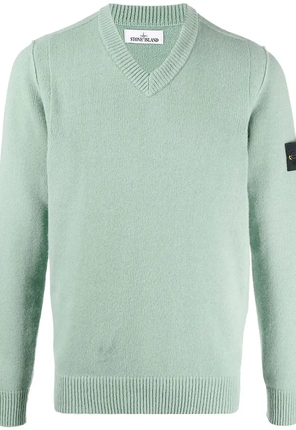 Stone Island tröja med märke - Grön