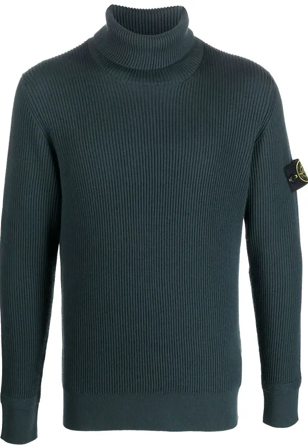 Stone Island tröja med rullkrage - Blå