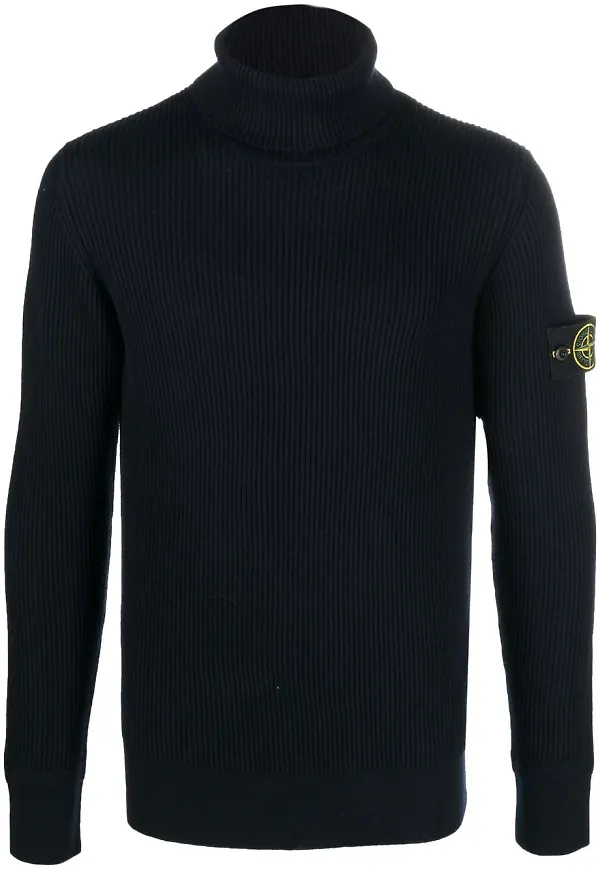 Stone Island tröja med rullkrage - Blå