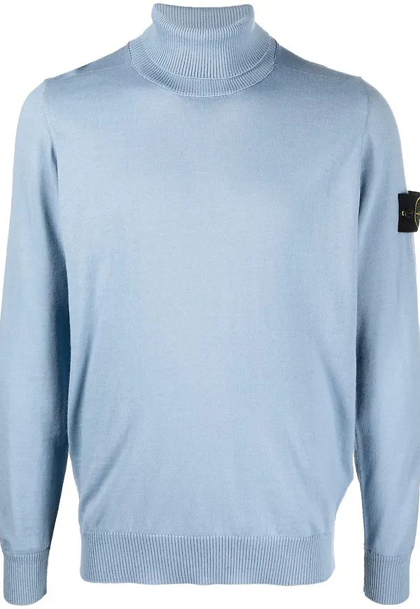 Stone Island tröja med rullkrage - Blå