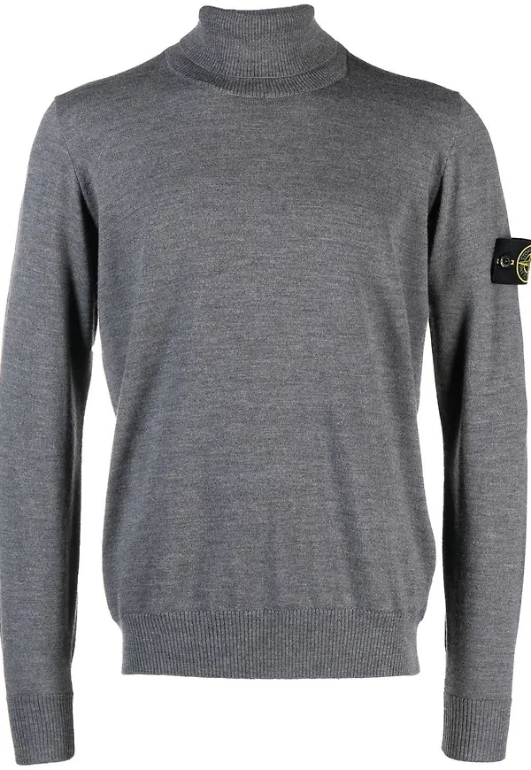 Stone Island tröja med rullkrage - Grå