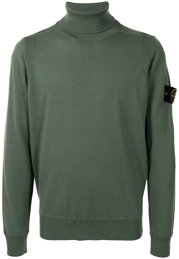 Stone Island tröja med rullkrage - Grön