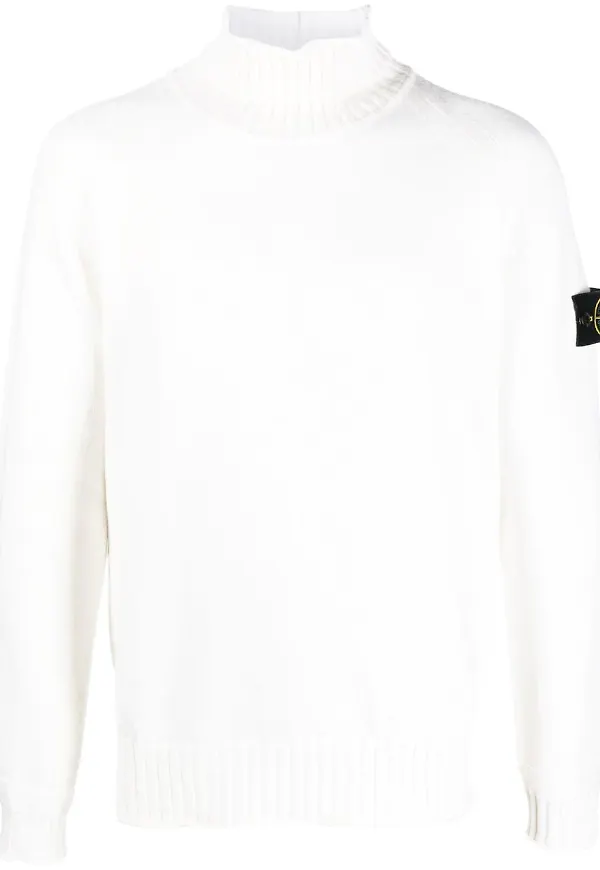 Stone Island tröja med rullkrage - Neutral