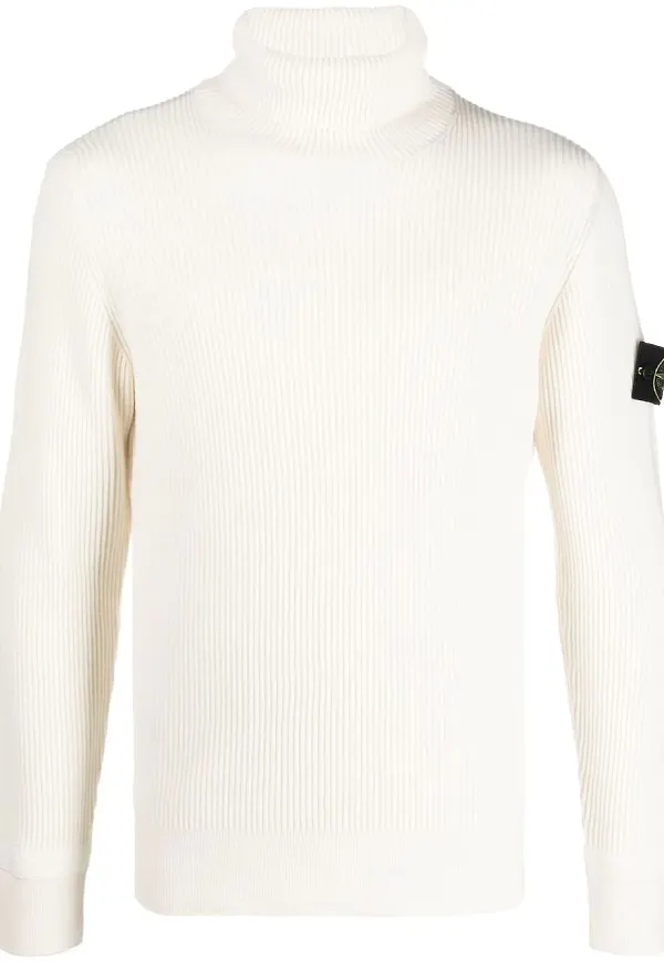 Stone Island tröja med rullkrage - Neutral