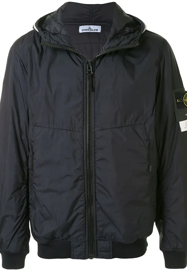 Stone Island tunn huvjacka - Blå