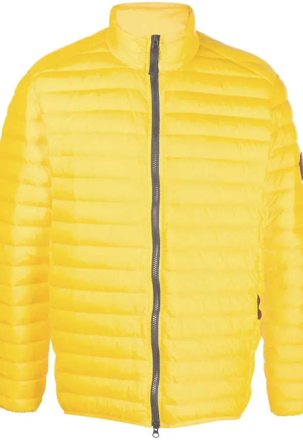Stone Island vadderad jacka med dragkedja - Gul