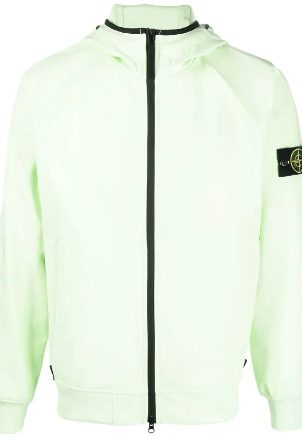 Stone Island vindjacka med huva - Grön