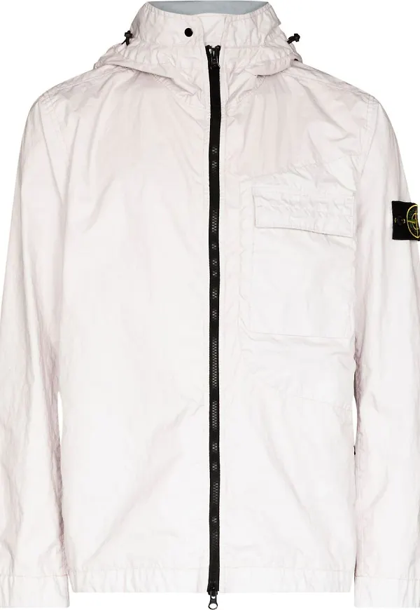 Stone Island vindjacka med huva - Lila