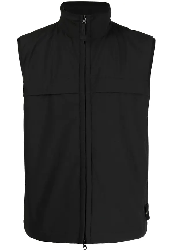 Stone Island väst med dragkedja - Svart
