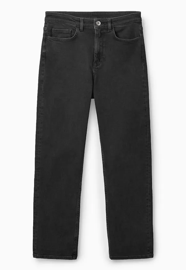 STRAIGHT-LEG ANKLE-LENGTH JEANS