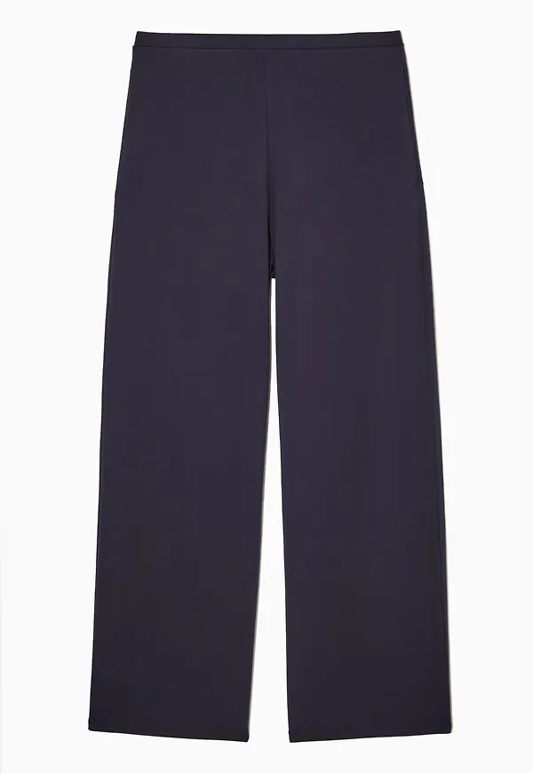 STRAIGHT-LEG JERSEY TROUSERS