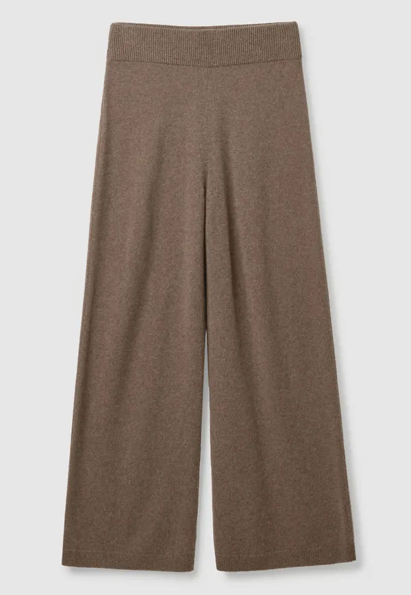 STRAIGHT-LEG PURE CASHMERE TROUSERS