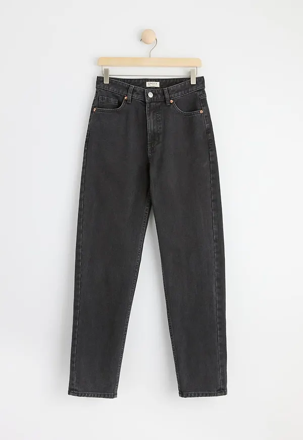 STRAIGHT Betty jeans med hög midja