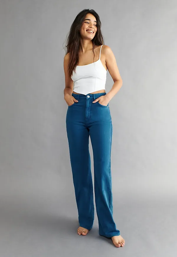 Straight high waist jeans