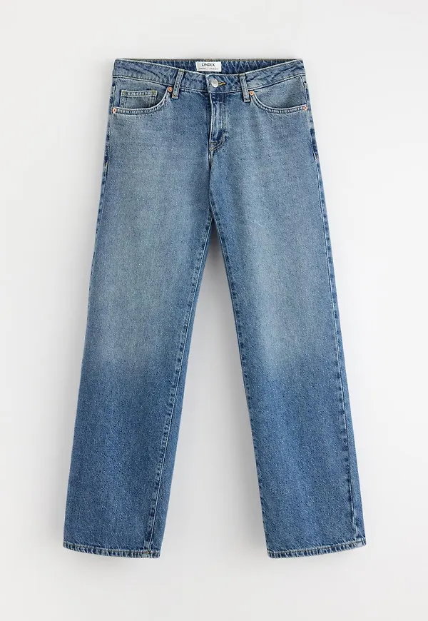 STRAIGHT jeans med låg midja