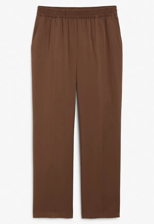 Straight leg trousers - Beige