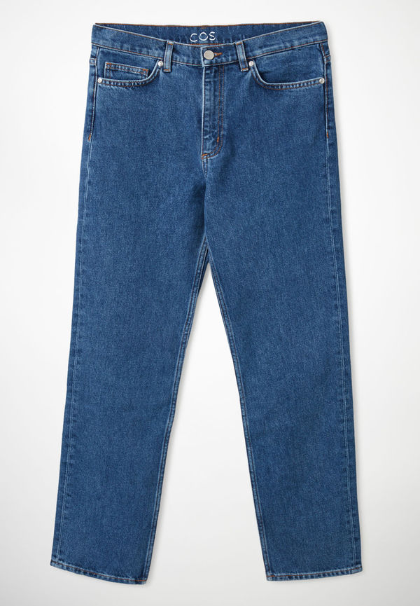 STRAIGHT MID-RISE JEANS