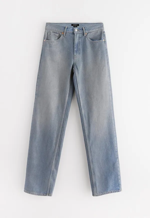 STRAIGHT Sia extra långa jeans med coating