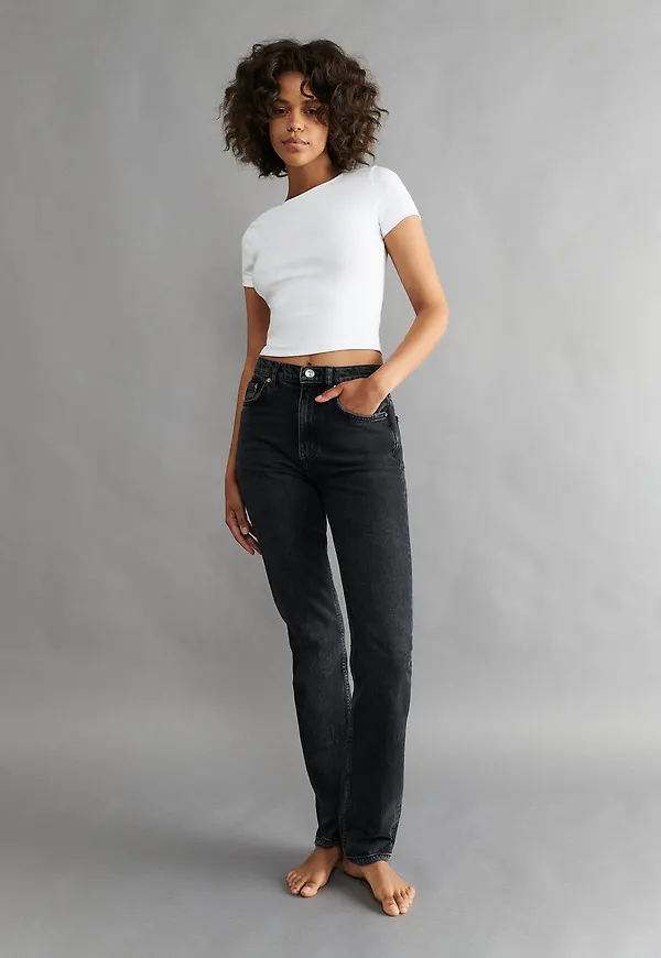 Straight slim jeans