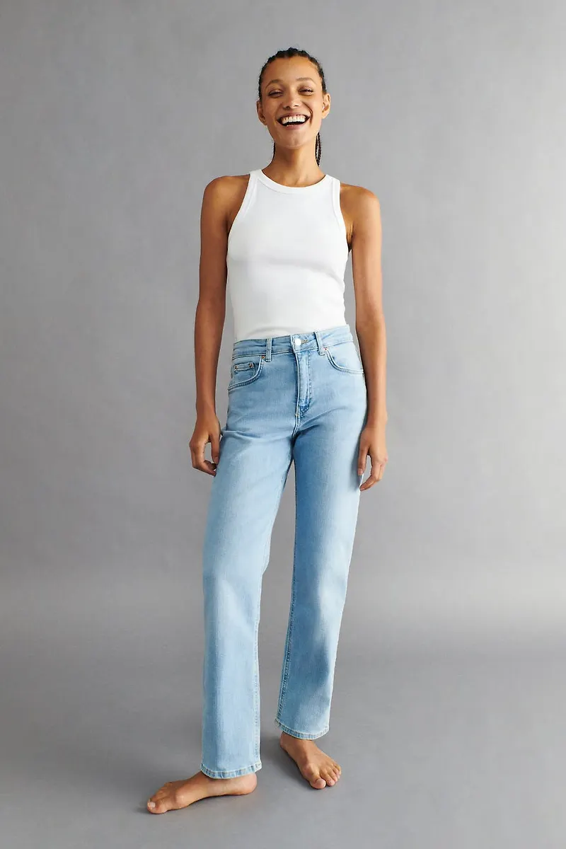 Straight stretch jeans