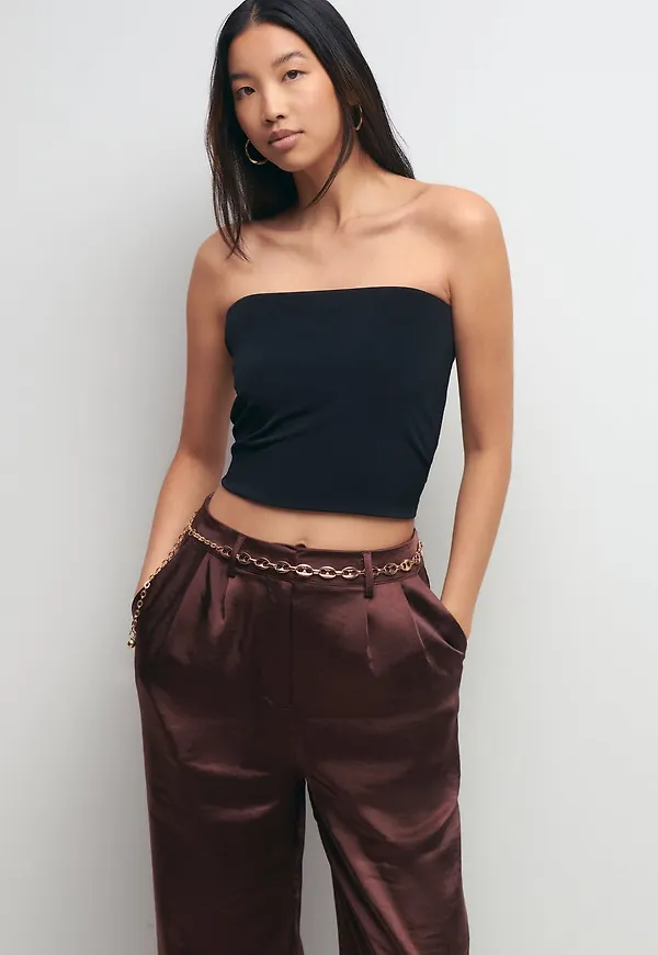 Straight tube top