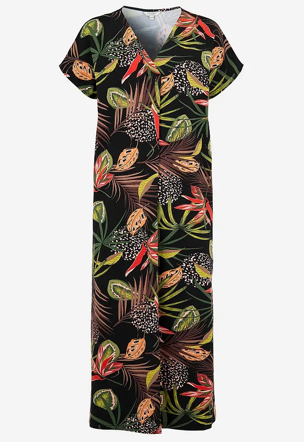 Strandkaftan i trikå