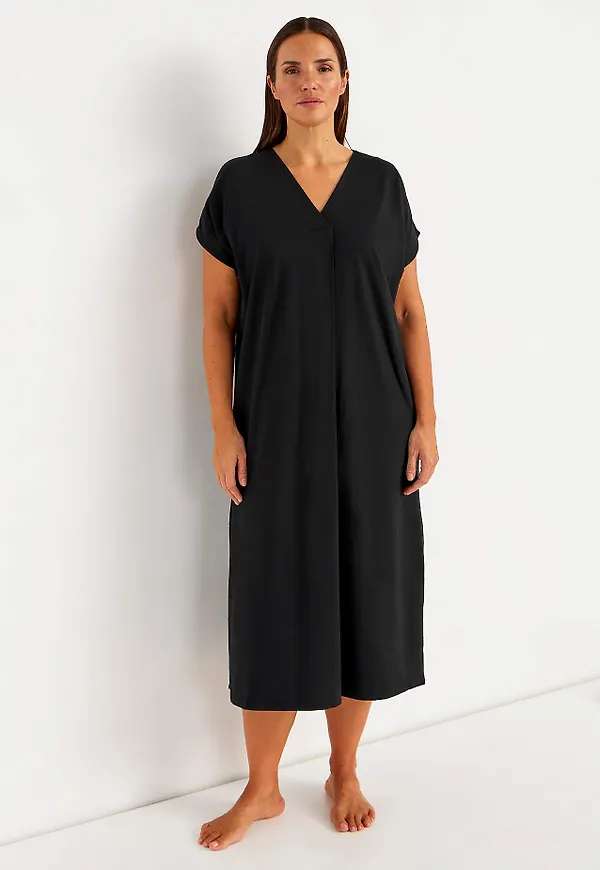 Strandkaftan i trikå