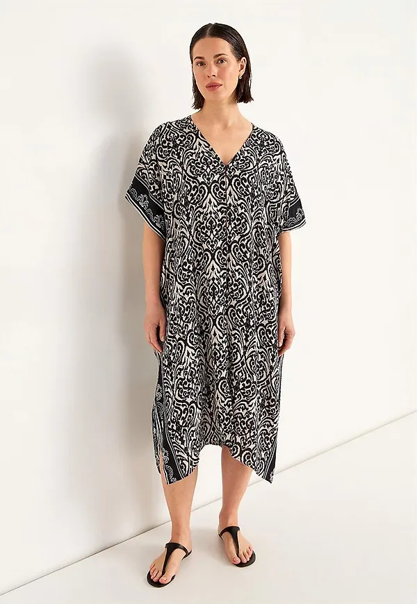 Strandkaftan med knappar