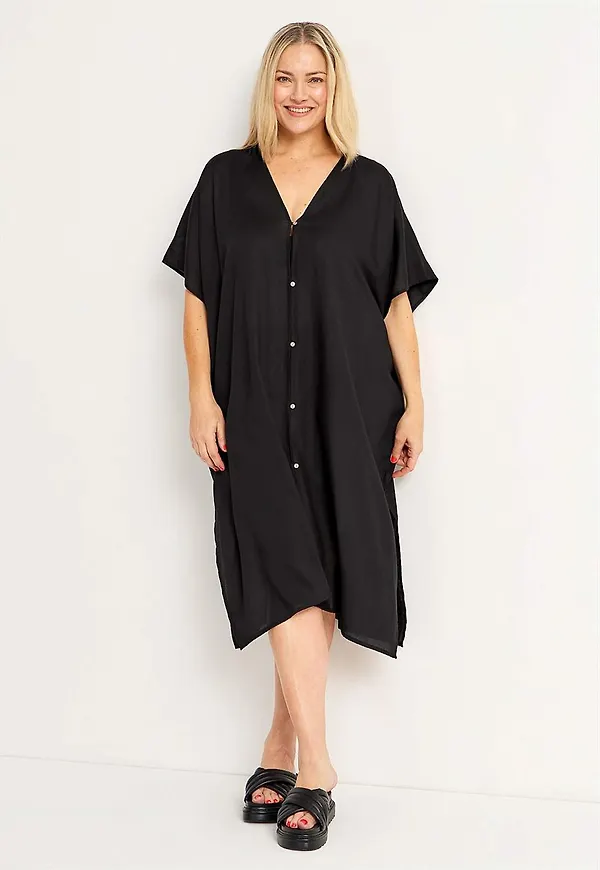 Strandkaftan med knappar