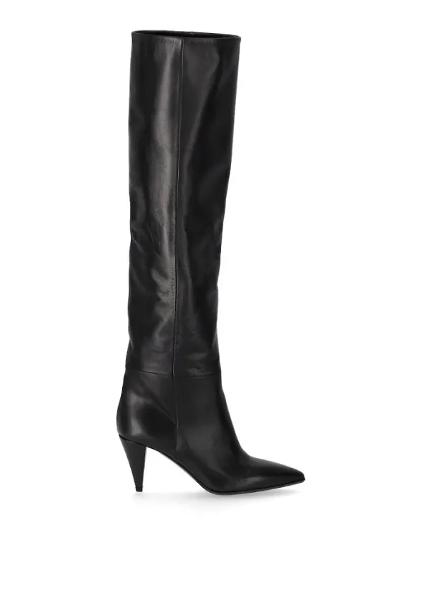 Strategia Heeled High Boots Svart, Dam