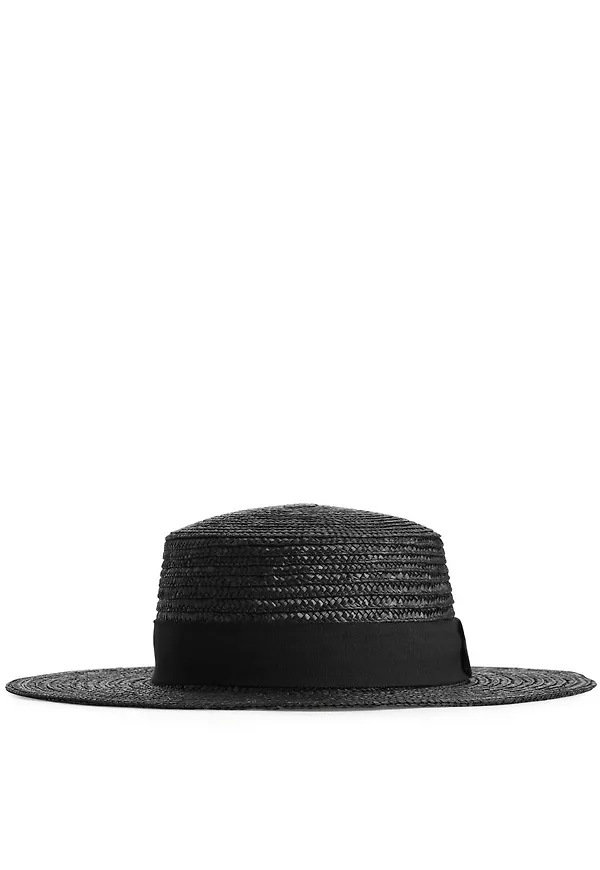 Straw Hat - Black