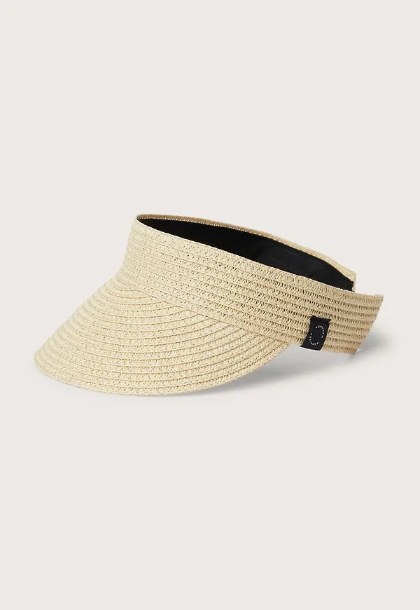Straw sun visor