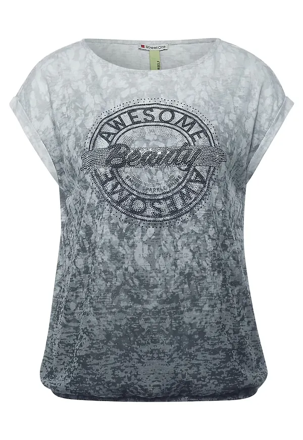 STREET ONE T-shirt grå / svart