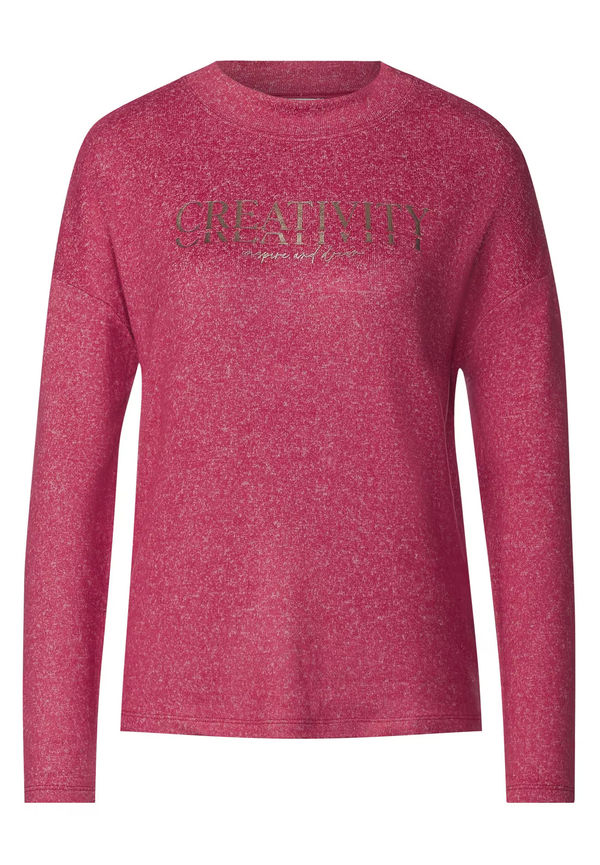 STREET ONE T-shirt guld / fuchsia / puder