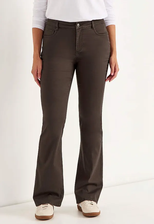 Stretchig bootcut-byxa