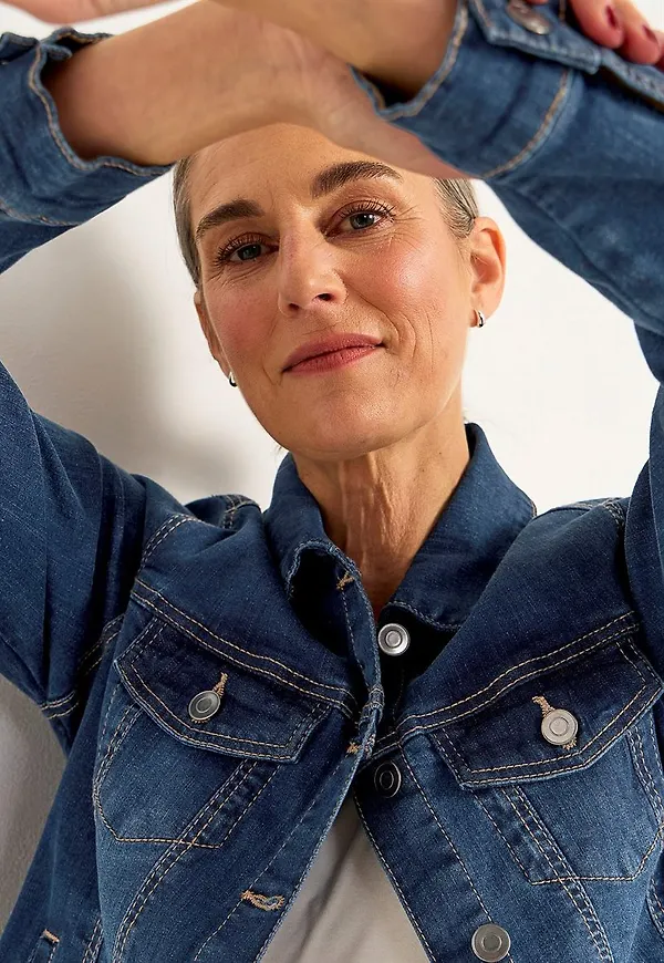 Stretchig jeansjacka