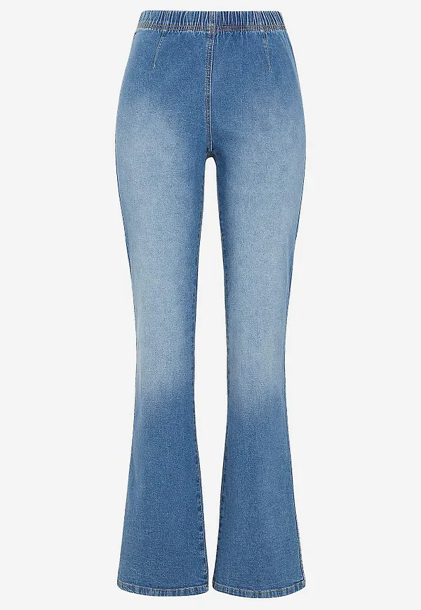 Stretchiga jeggings bootcut