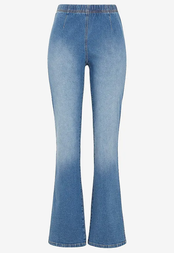 Stretchiga jeggings bootcut