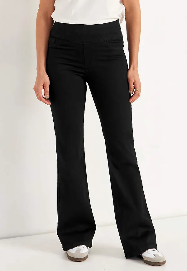 Stretchiga jeggings bootcut - två längder Elin