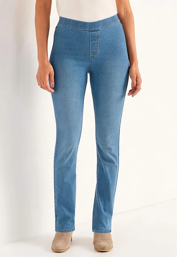 Stretchiga, smala jeggings - två längder