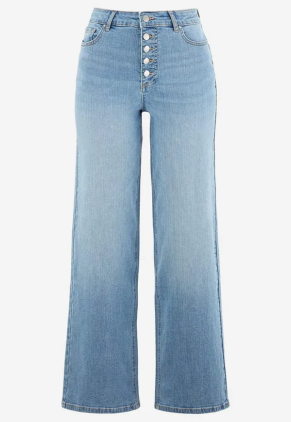 Stretchjeans med hög midja