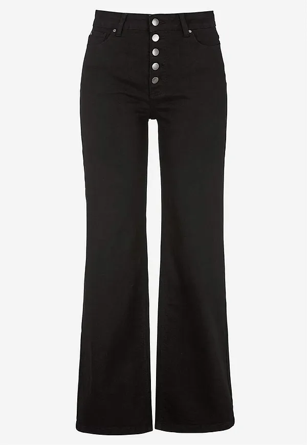 Stretchjeans med hög midja